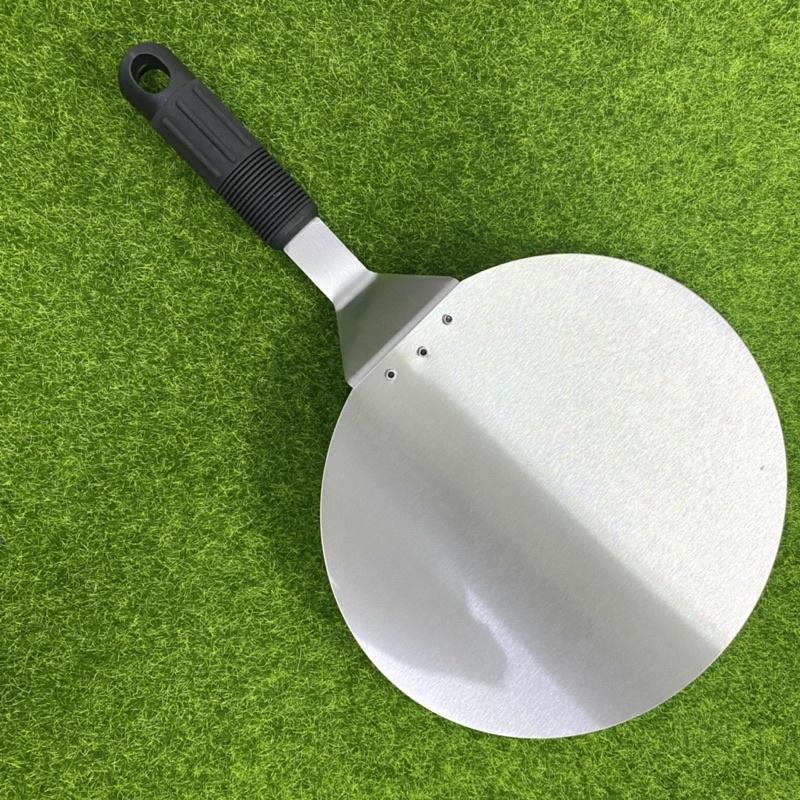 【福氣烘焙】台灣製巧手師白鐵圓披薩鏟 [1S11] 255*435mm 麵包鏟,麵包托盤,pizza鏟 烘焙器具-細節圖2