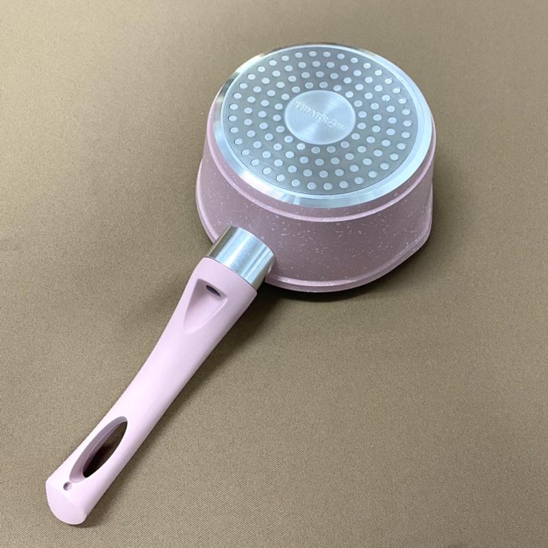 【福氣烘焙】三箭牌特厚加底牛奶鍋14CM 大理石(加底)不沾 [MIY-14P] 電磁爐,瓦斯爐 牛奶鍋 煮糖鍋-細節圖3