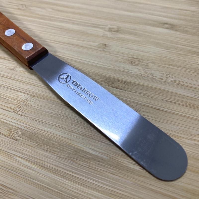 【福氣烘焙】三箭牌不鏽鋼抹刀 4吋/6吋 [CS-040] 木柄抹刀 吐司抹刀 蛋糕抹刀 三箭牌抹平刀-細節圖3