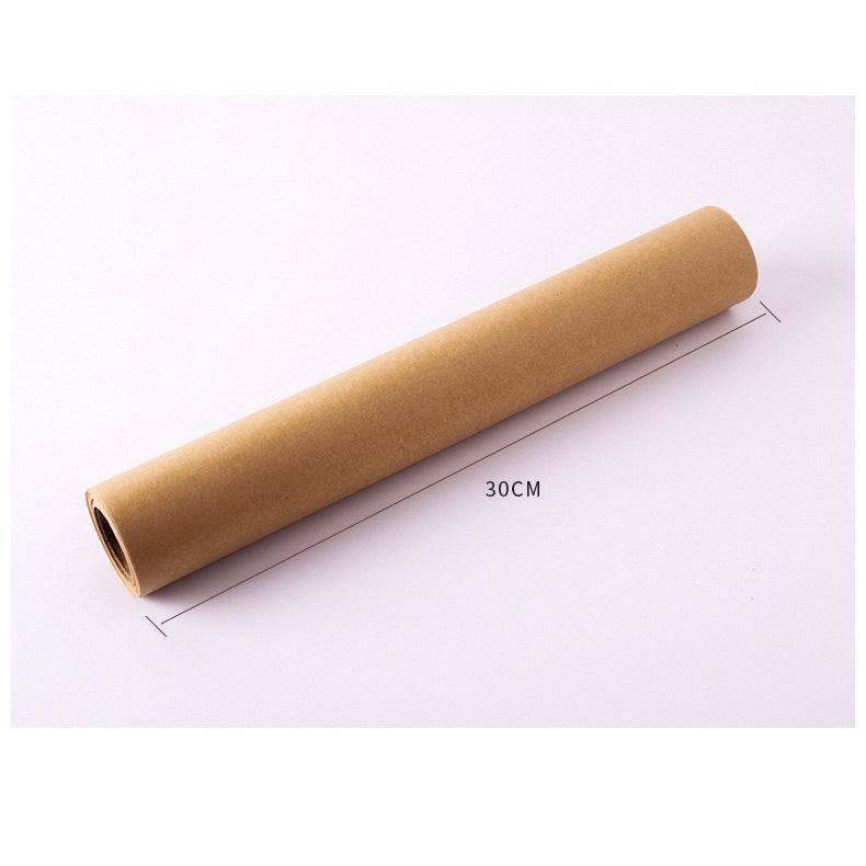 【福氣烘焙】原木色烘焙紙 長20m*寬30cm 加厚版 金屬鉅條 雙面烤盤紙 氣炸鍋紙 吸油烘焙紙 廚房烤箱-細節圖2