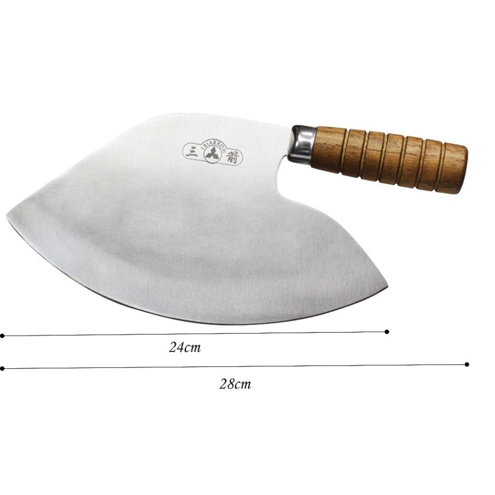 【福氣烘焙】三箭牌24cm不鏽鋼糖刀 [CS-350] 烘焙器具 牛軋糖糖刀,花生糖糖刀,三箭牌糖刀-細節圖4