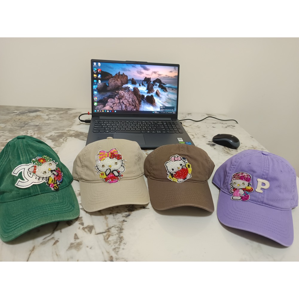 （現貨）KT帶鑽壓舌帽 防曬帽 售$390_冠宇百貨屋-細節圖2