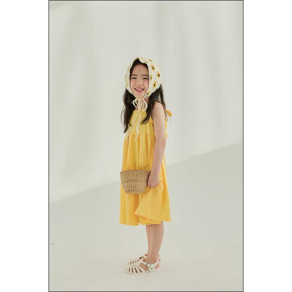 White sketchbook正韓女童細肩連身裙-預購-細節圖2