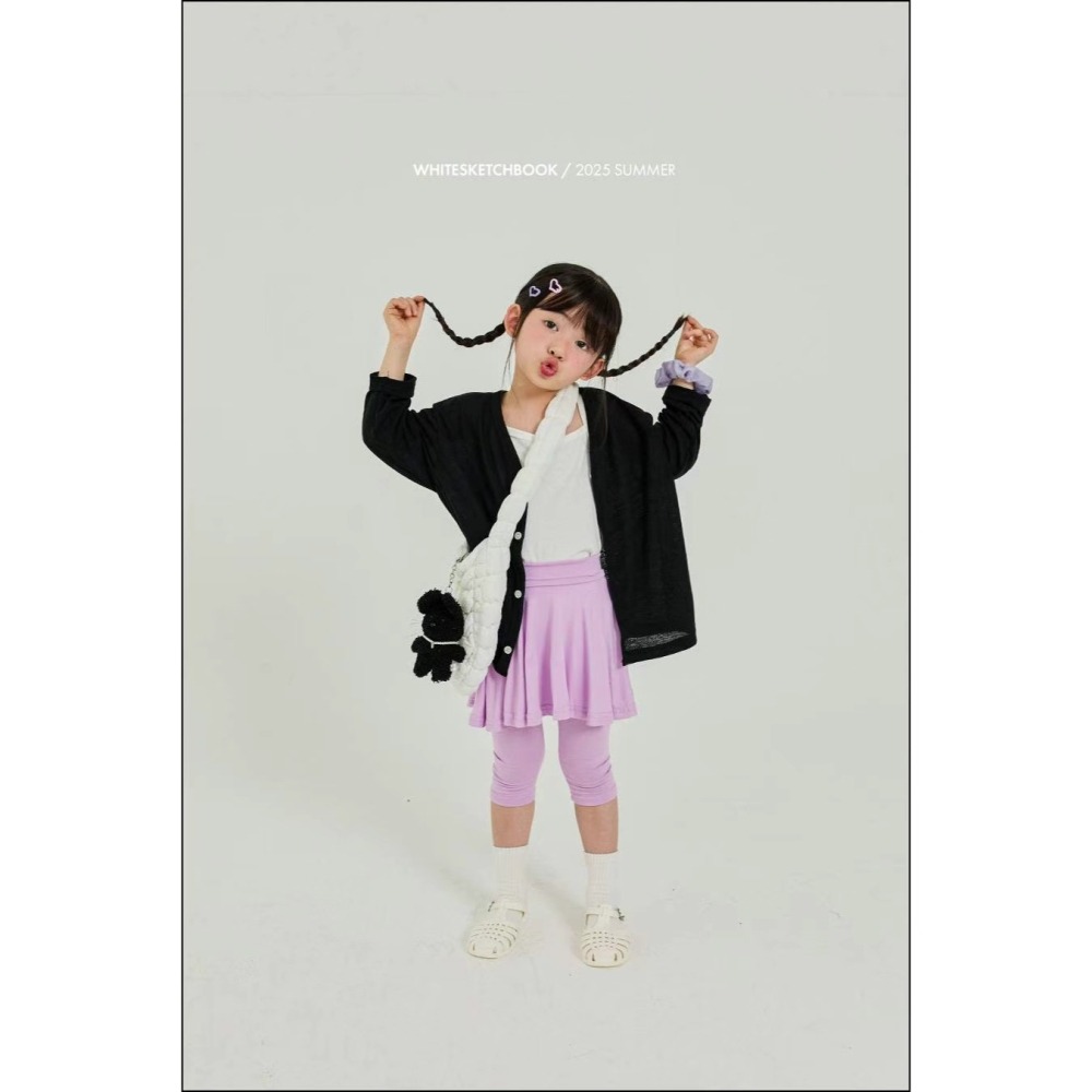White sketchbook正韓女童內搭褲裙-預購-細節圖2