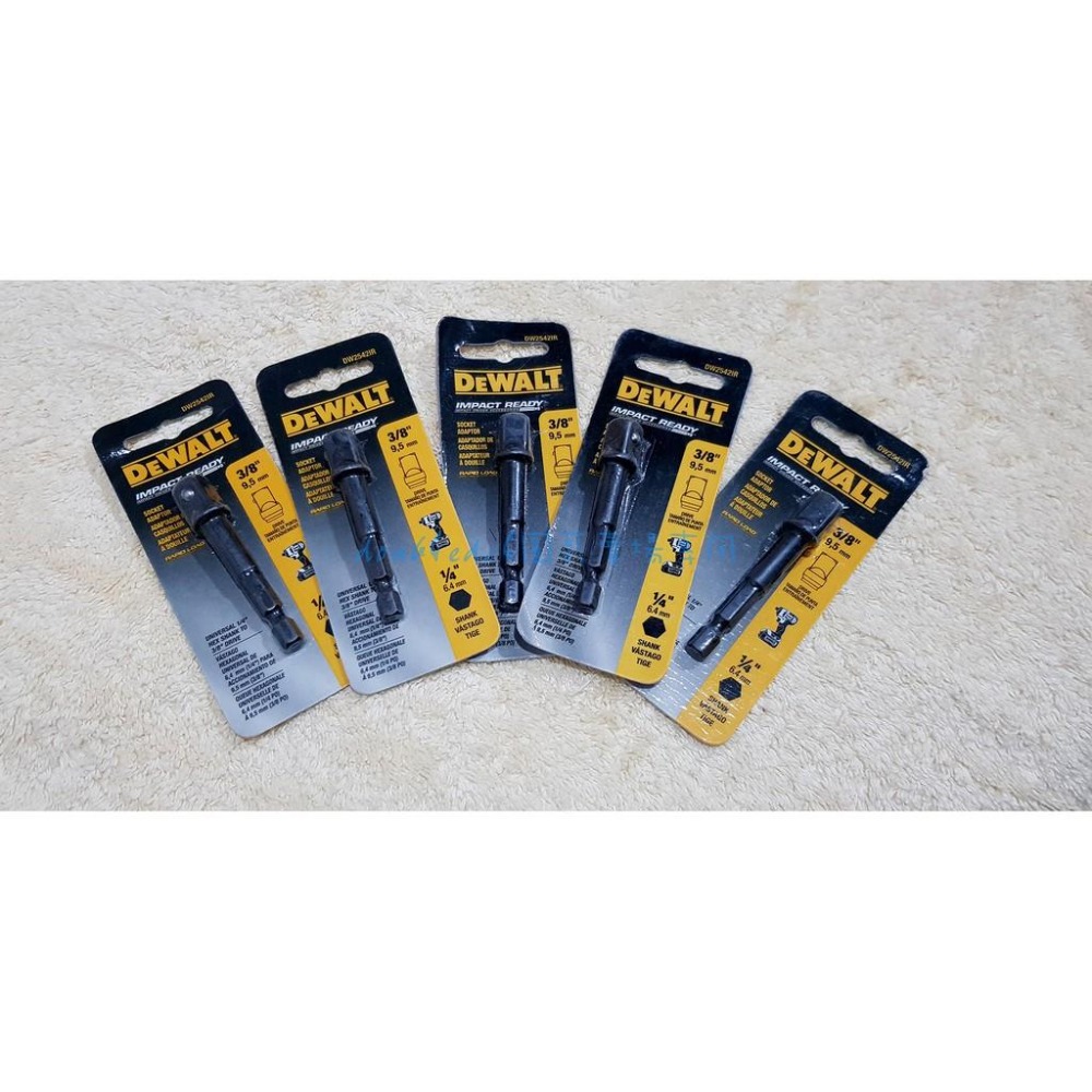 ☞圓哥賣場☜Dewalt得偉 1/4＂(Bits頭)->3/8＂ 三分套筒轉接頭(氣動版本)(非Snap On)-細節圖2
