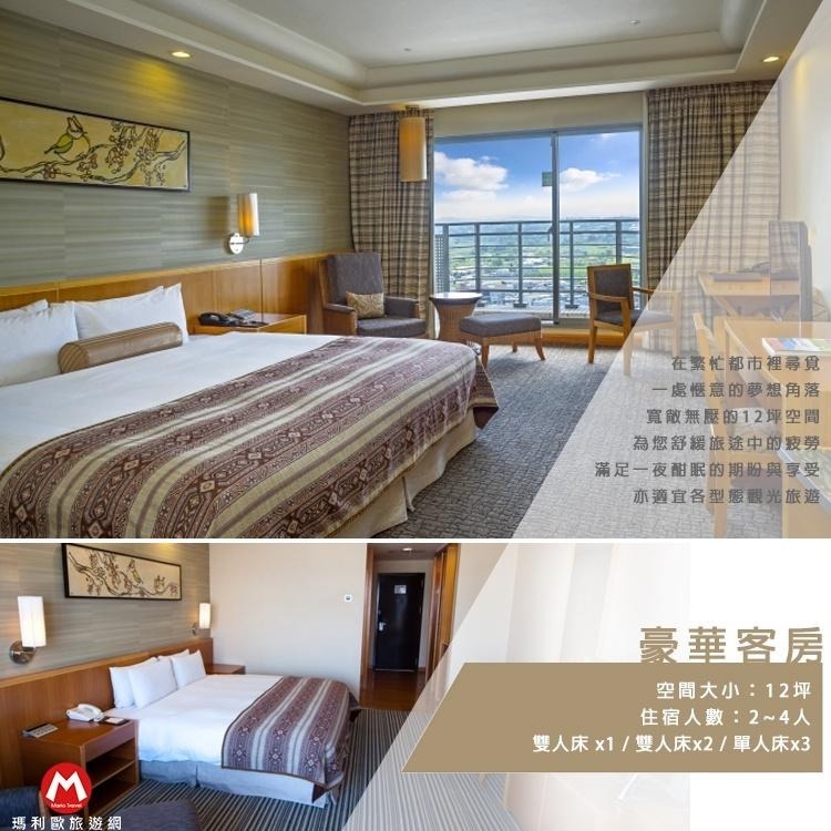 【瑪利歐旅遊網】嘉義．耐斯王子大飯店【精緻客房雙人住宿乙晚+2客早餐】-細節圖6