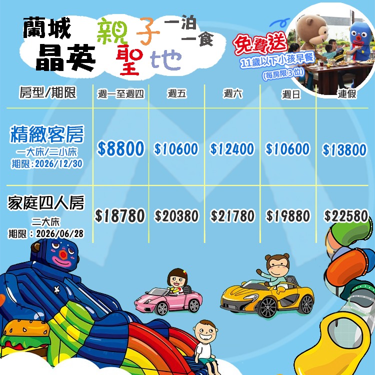 【瑪利歐旅遊網】宜蘭市親子主題~蘭城晶英酒店『精緻客房2人住宿+含早餐』-細節圖2