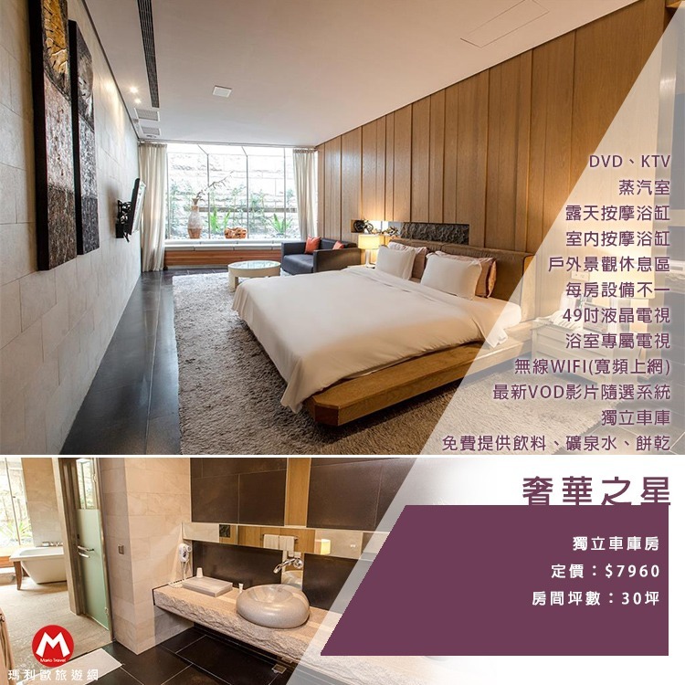 【瑪利歐旅遊網】台中西屯區黃金地段‧台中之星MOTEL STARS『平日-車庫房型住宿乙晚含早餐』另有商務房-規格圖10