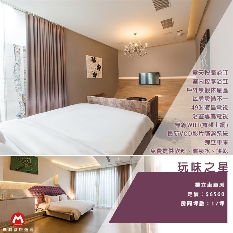 【瑪利歐旅遊網】台中西屯區黃金地段‧台中之星MOTEL STARS『平日-車庫房型住宿乙晚含早餐』另有商務房-規格圖10