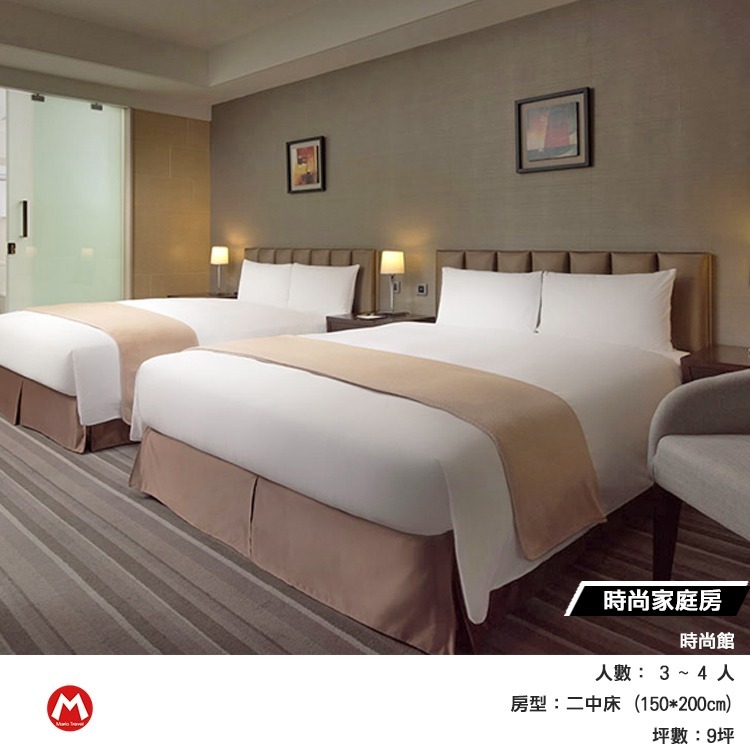 時尚館-平日-家庭客房2中床-4人早餐