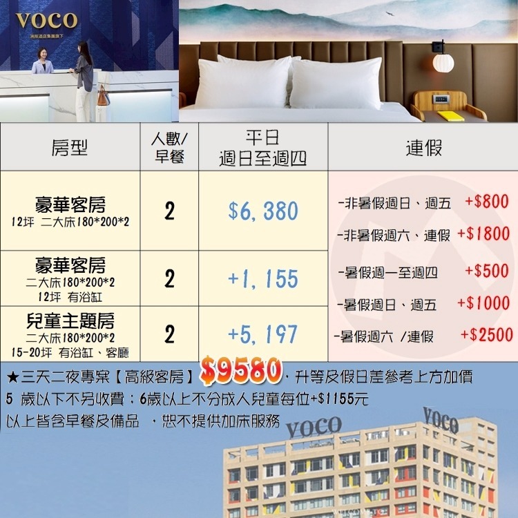 【瑪利歐旅遊網】嘉義新地標33層樓高(新商品)全台首間洲際酒店「嘉義福容 voco 酒店」含早餐+泳池+兒童遊戲室-細節圖2