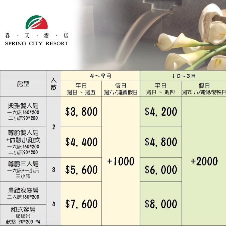 【瑪利歐旅遊網】寒流來襲(泡湯高CP值)北投春天溫泉酒店【平日各房型住宿一晚+含早餐+戶外風呂+泳池+獨立湯池】-細節圖2