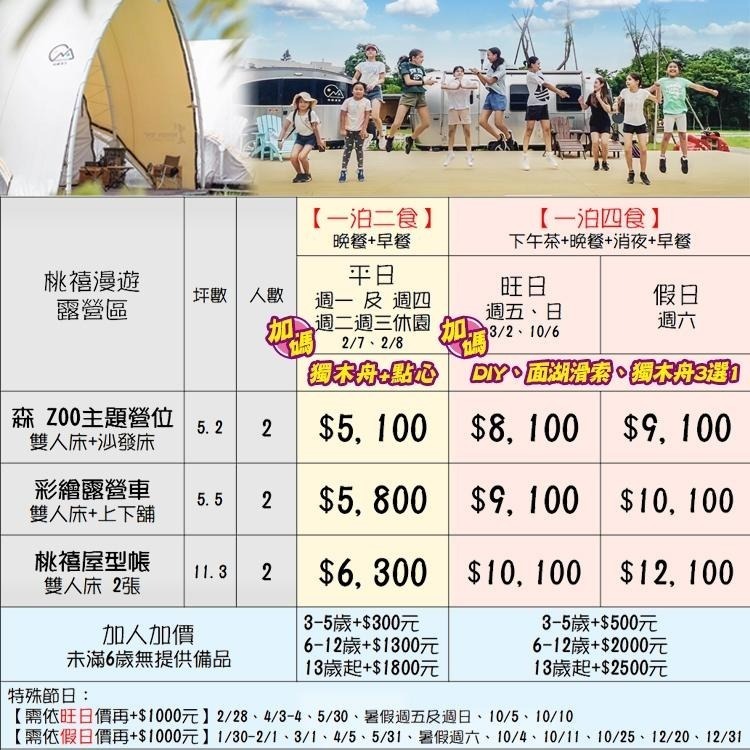 【瑪利歐旅遊網】石門水庫旁(平日送獨木舟體驗)桃禧漫遊渡假露營園區．依訂購房型住宿+早晚餐+獨立衛浴+設施＋星空電影-細節圖2