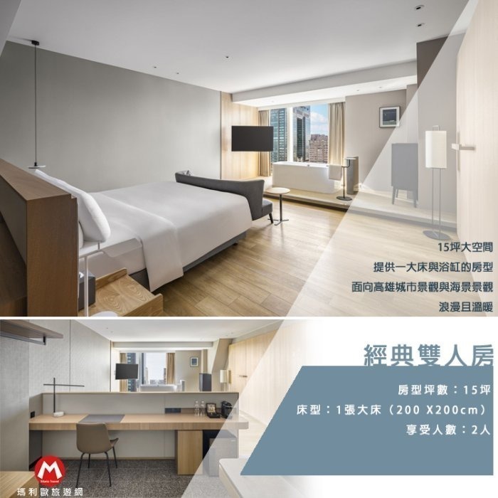 【瑪利歐旅遊網】全新開幕高空透明無邊際泳池！高雄承億酒店『依訂購房型住宿+早餐+泳池+八角籠拳擊場高空健身+網美書牆』-規格圖8