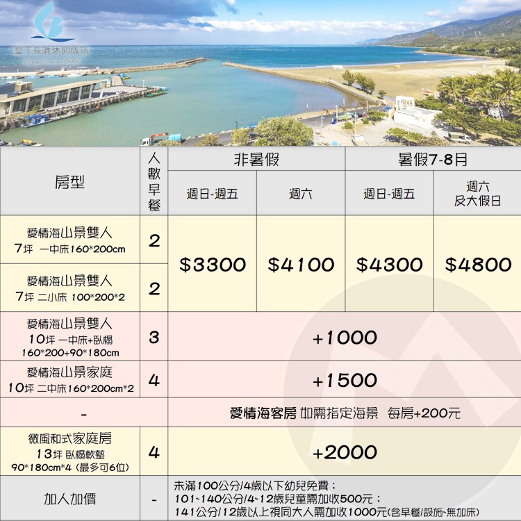 【瑪利歐旅遊網】屏東親子住宿(+200升等海景房)墾丁長灘休閒飯店『愛情海客房+早餐+500坪大遊戲室+戲水池+三溫暖』-細節圖2