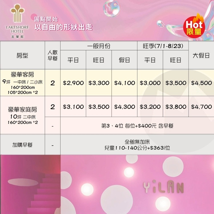 【瑪利歐旅遊網】宜蘭館煙波飯店『依訂購人數入住+迷走圈圈+點點光轉+暗黑派派』另有家庭房-細節圖2