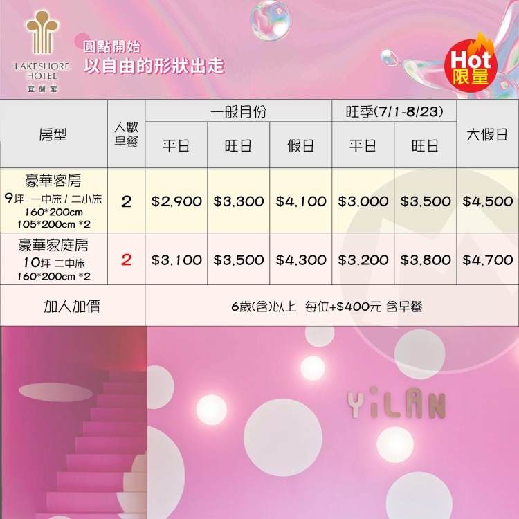 【瑪利歐旅遊網】宜蘭館煙波飯店『依訂購人數入住+迷走圈圈+點點光轉+暗黑派派』另有家庭房-細節圖2