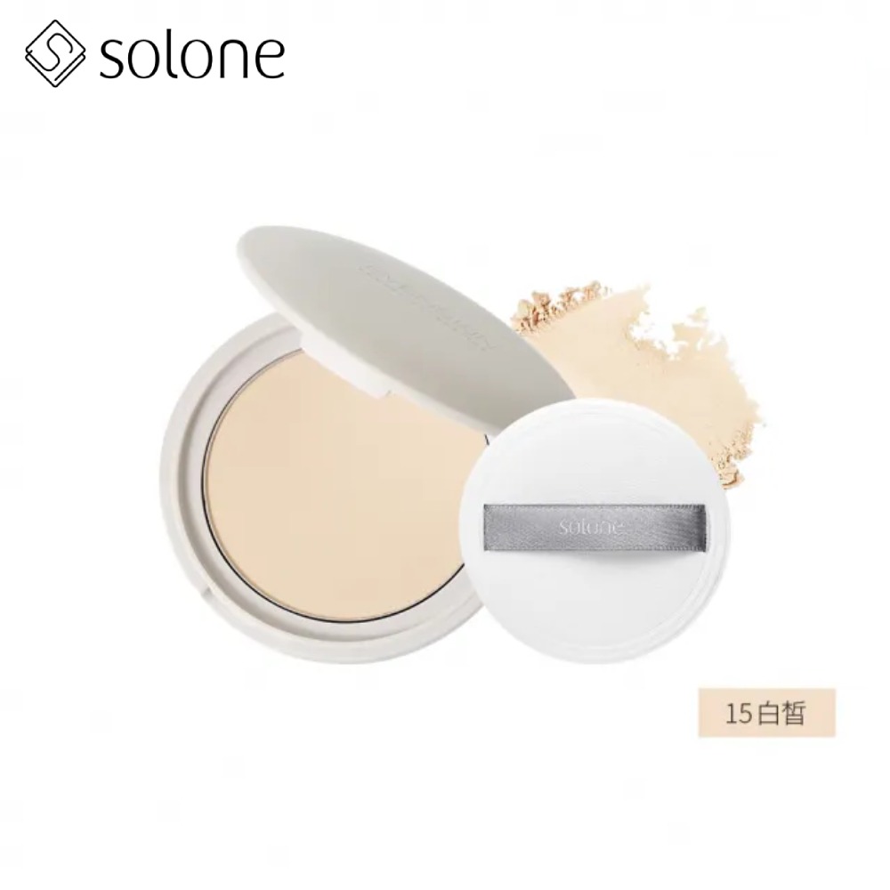 （全新）Solone 雪紗柔霧嫩粉餅 15白皙-規格圖1