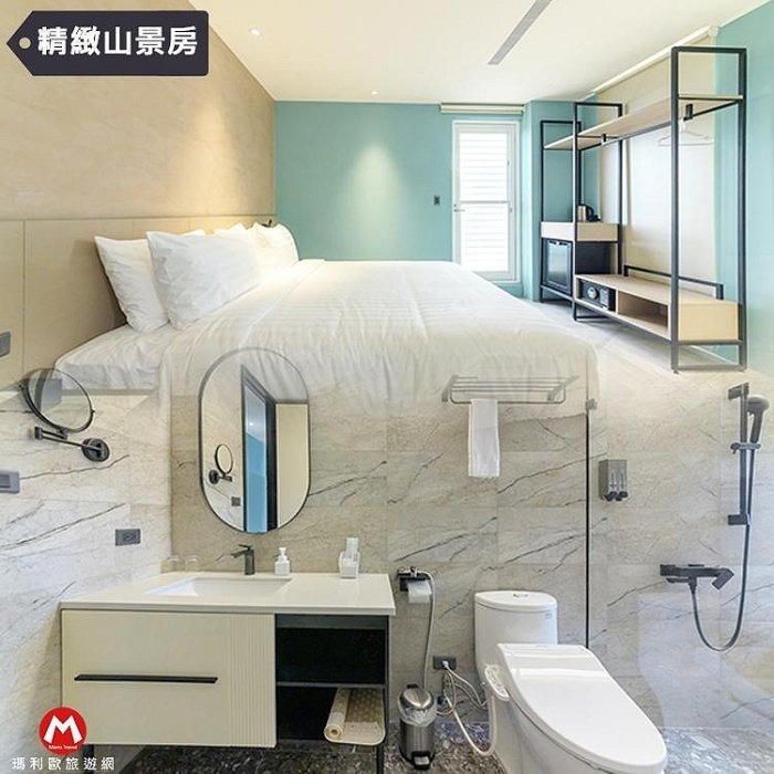 海景第一排全新開幕(瑪利歐新商品)新北石門．半島海悅渡假會館『各房型住宿+早餐』奢華地享受270度無敵海景-規格圖4