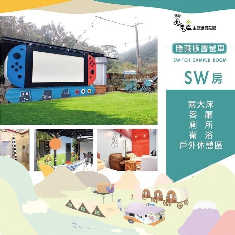 一房難求！(瑪利歐首波開賣)南投-溪部好呆庄主題渡假莊園【三種露營形式任選】主題房/拖車/上下舖，超適合親子的豪華露營-細節圖7
