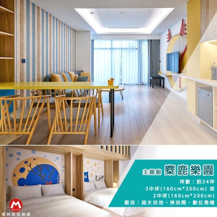 (瑪利歐親子大推！)嘉義－棒棒積木飯店『各房型住宿含早餐+發光積木遊戲室』入住親子館電動車無限開！可加購棒棒鯨奇樂園門票-規格圖6