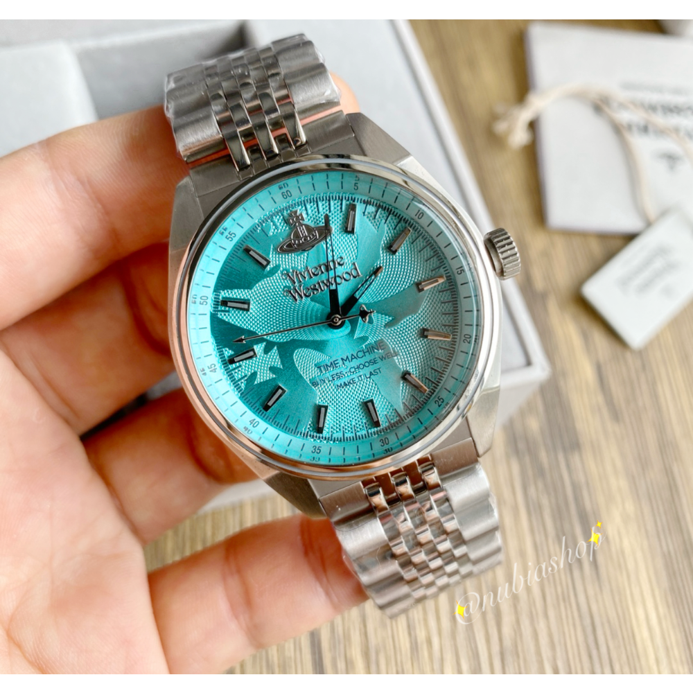 Vivienne Westwood 薇薇安 西太后 女錶 藍面銀色鋼帶 手錶 VV251TQSL-細節圖5