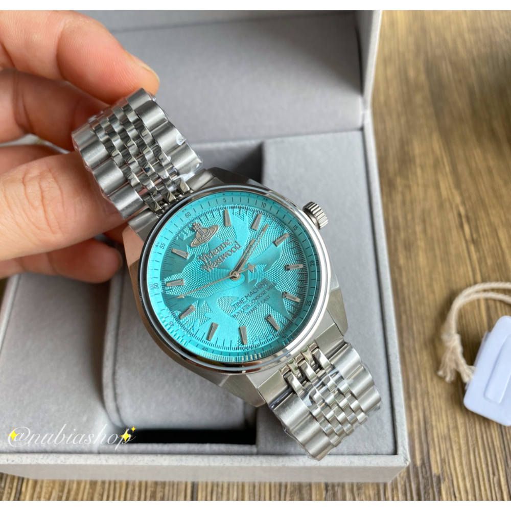 Vivienne Westwood 薇薇安 西太后 女錶 藍面銀色鋼帶 手錶 VV251TQSL-細節圖7