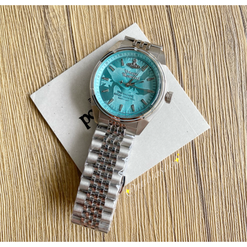 Vivienne Westwood 薇薇安 西太后 女錶 藍面銀色鋼帶 手錶 VV251TQSL-細節圖8