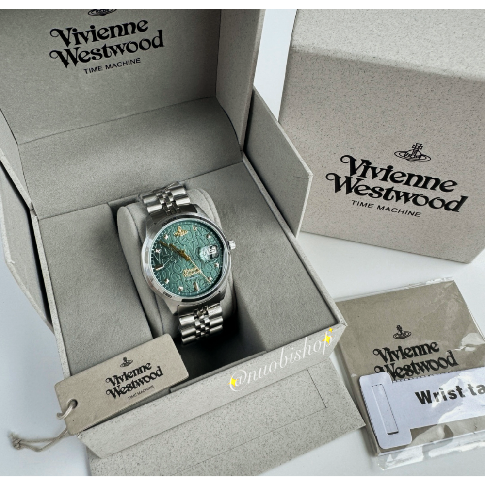 Vivienne Westwood 西太后 綠面錶盤 鋼帶 37mm 薇薇安 女錶 VV261GRSL-細節圖8