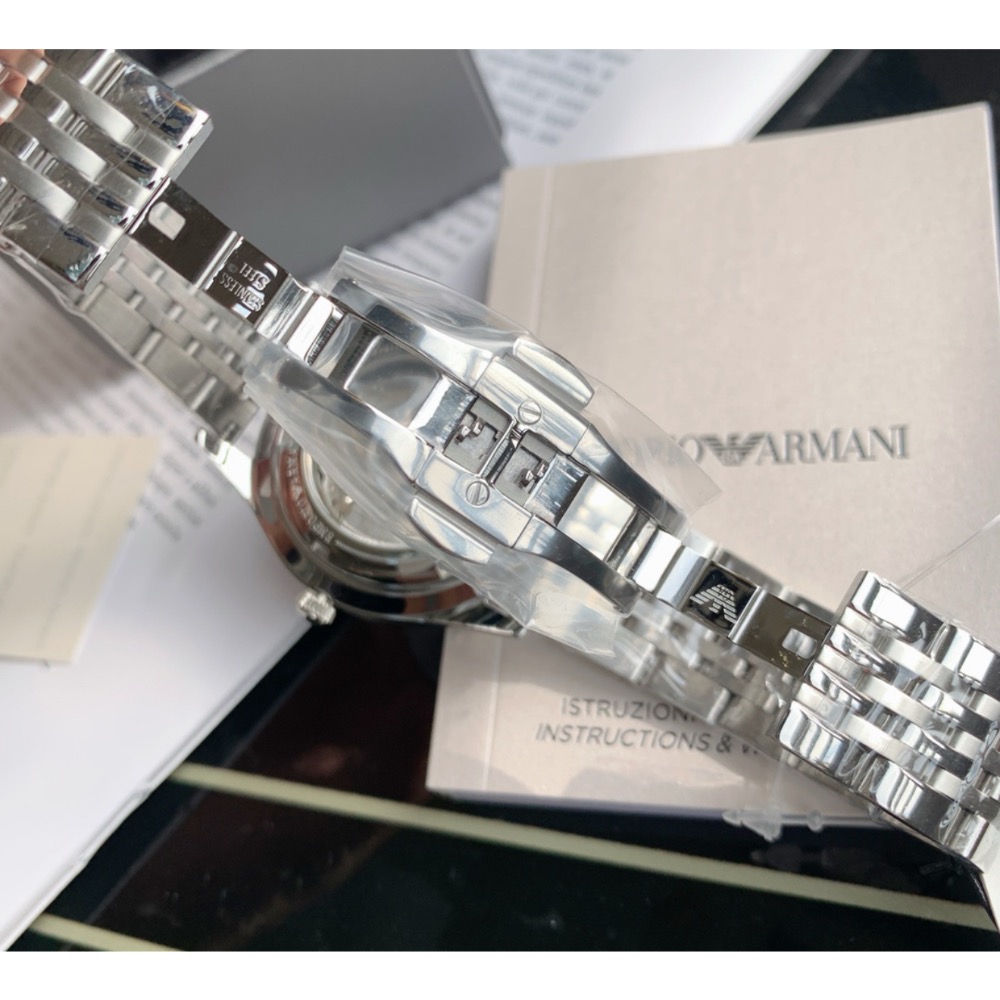 Emporio Armani 鏤空面盤 鋼帶 AR1945 阿瑪尼 自動上鍊機械錶-細節圖4
