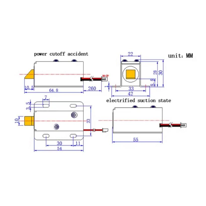 ►622◄12V可以長時間通電 低壓直流 斜面電插鎖 自助販賣機 斜口電控鎖 文件櫃電磁鎖 電子鎖 電控鎖-細節圖5