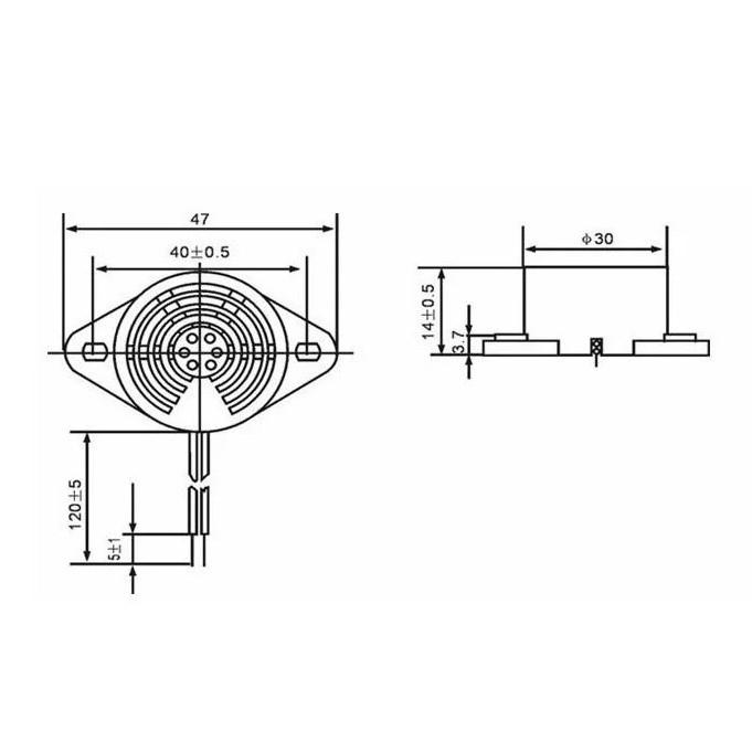 ►335◄SFM-27/SFM-27型-II 斷續聲DC3~24V有源訊響器 電子蜂鳴器 間歇-細節圖3