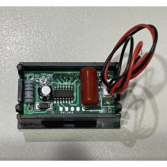 ►3073-3074◄高精度 超寬電壓測量AC70~500V 紅色/藍色數顯二線交流電壓表頭 無需外供電 市電也適用-細節圖3