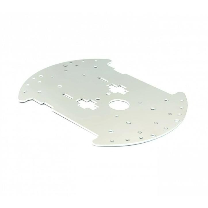 ►2893-2896◄智慧小車底盤1.5mm鋁合金底盤圓形鋁制小車底盤 四驅底板-細節圖2