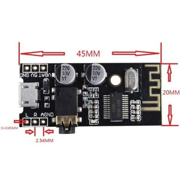 ►2077◄MH-M28藍牙音訊模組4.2 高保真 HIFI 無損車載音箱音響耳機功放板改裝-細節圖3