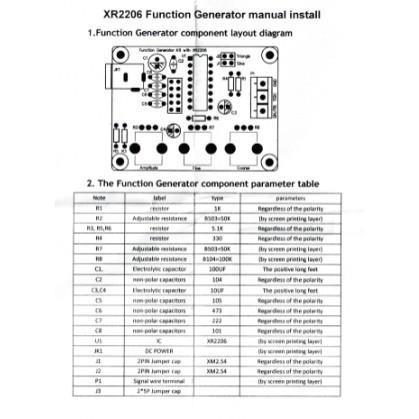 ►315◄XR2206高精度信號發生器 DIY散件帶殼 2206CP Function Generator 信號產生器-細節圖4
