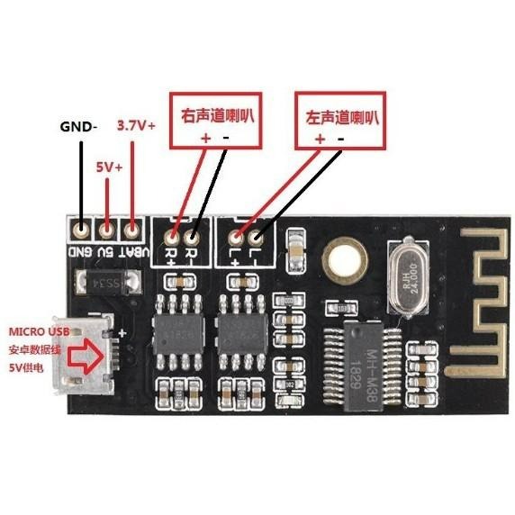 ►472 2078◄MH-M38藍牙音訊模組4.2 高保真 HIFI 無損車載音箱音響耳機功放板改裝-細節圖6