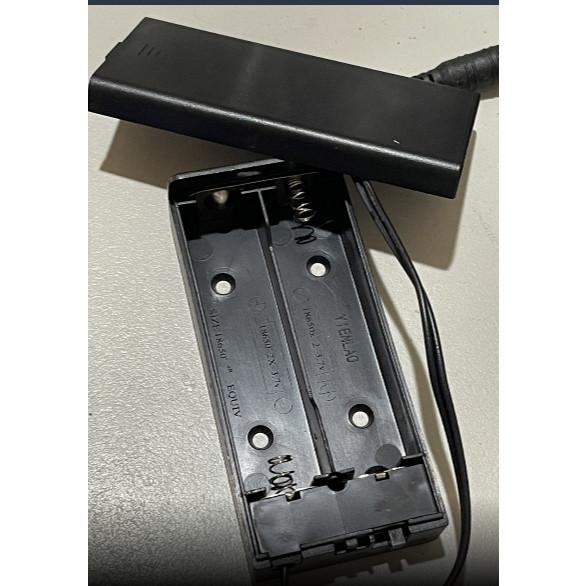 ►1449◄18650電池盒 18650串聯電池座 2節18650帶蓋帶開關帶5.5*2.1mm DC頭-細節圖3