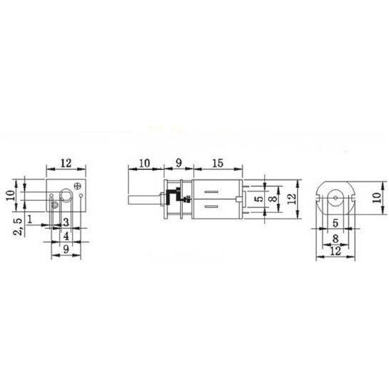 ►443◄GA12-N20減速馬達 6V 30RPM 智能小車3V-12V 微型直流齒輪減速電機低速電機-細節圖2
