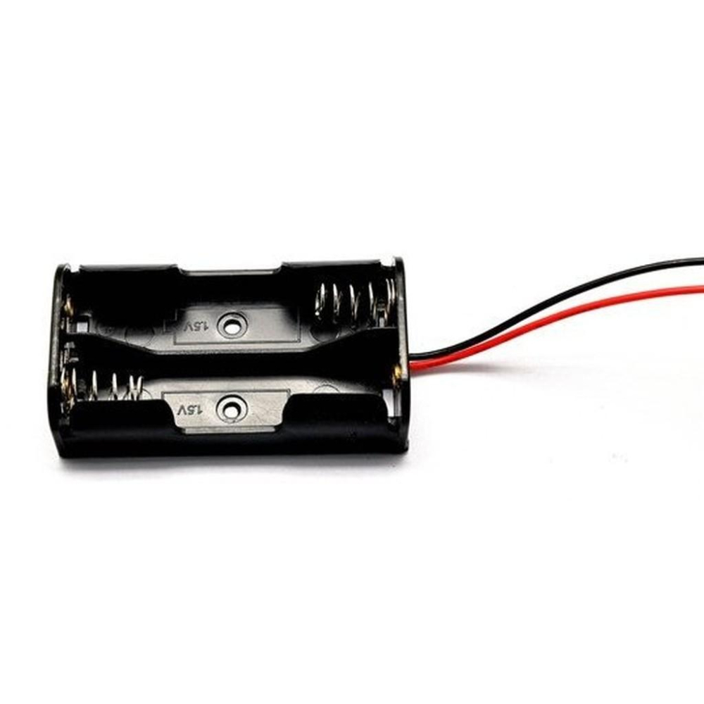►511◄3號 AA 2節電池盒 3V電池盒 附引線 DIY 1.5Vx2個-細節圖2