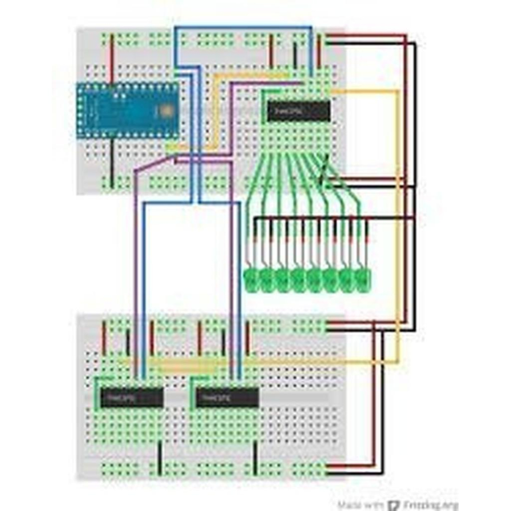 ►130◄74HC595直插 74HC595 8位元串列輸入/輸出/並行輸出暫存器DIP-16 LED驅動使用-細節圖2