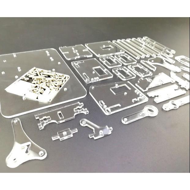 ►458◄機械臂壓克力 4自由度機器人 機械手臂 樹莓派 arduino brickpi 機器人 DIY電子製作散件-細節圖2