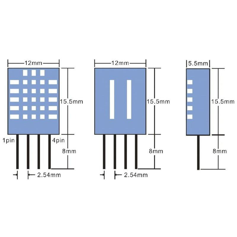 ►25◄原廠 Arduino DHT11溫度/濕度二合一感測數位輸出器 AOSONG奧松 感測器-細節圖3