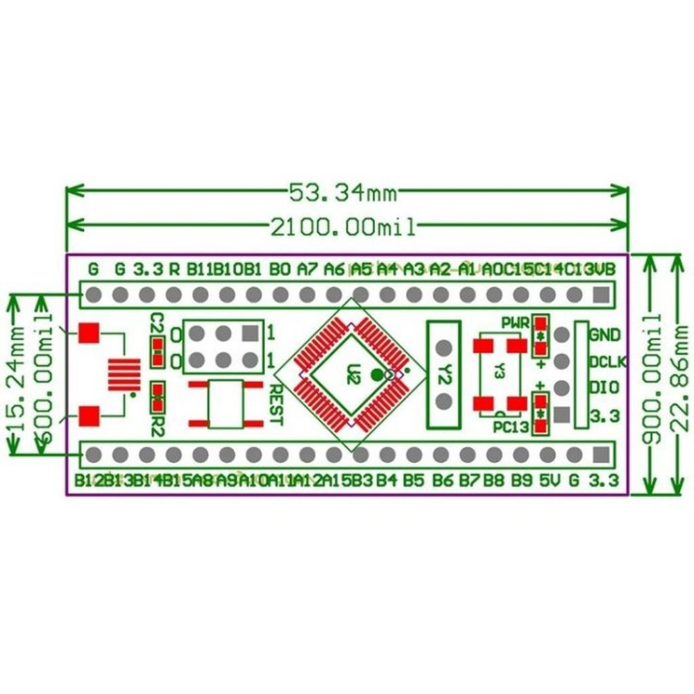 ►291◄原裝晶片 STM32F103C8T6最小系統板 單片機 核心板 STM32 ARM Arduino-細節圖3