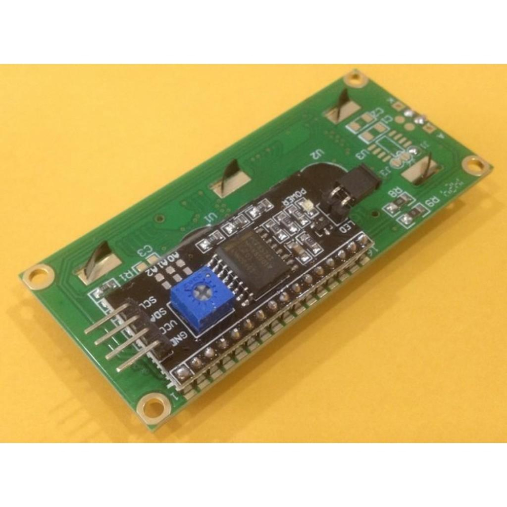 ►71◄LCD 1602 5V LCM IIC I2C 16*2 黃綠背光黑色 提供 Arduino 範例 送杜邦線-細節圖2