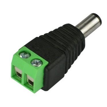 ►596◄DC公頭 監控 5.5*2.1mm 攝影機電源接頭 免焊接 12V公插頭 螺絲電源插頭-細節圖2