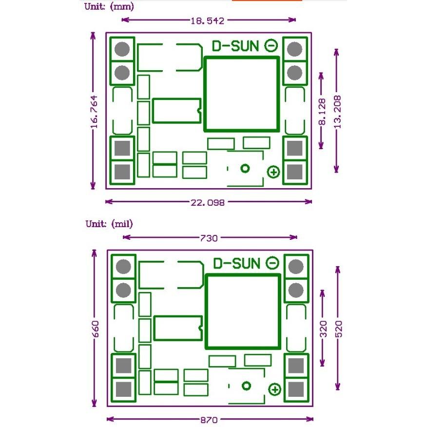 ►705◄DC-DC 降壓電源模組 MP1584 固定 3.3V 3A降壓模塊 1584穩壓電源-細節圖3