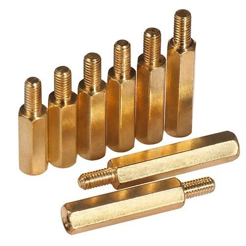 ►721◄30+6銅柱 M3 六角銅柱 單通 間隔柱 柱高30mm螺紋6mm 細芽銅柱-細節圖2