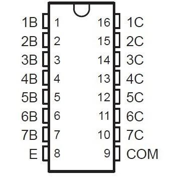 ►1038◄直插 ULN2003APG/AN 達林頓陳列 介面驅動器 DIP-16-細節圖2