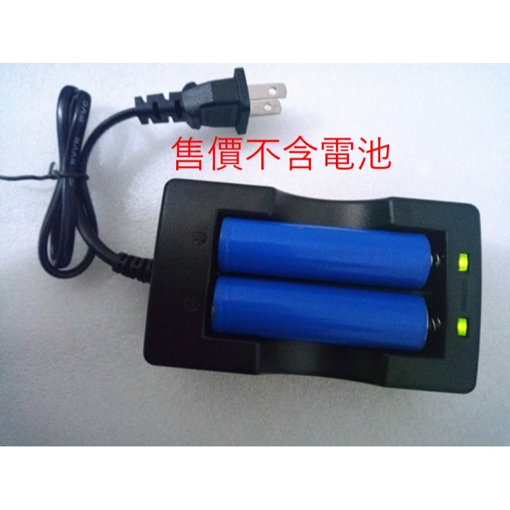 ►1461◄鋰電池雙槽 帶線雙充 充電器 18650 電池不分正負極放錯也能充 兩路獨立充電-細節圖2